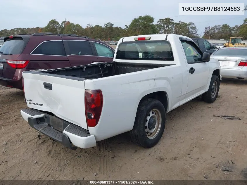 1GCCSBF97B8124683 2011 Chevrolet Colorado Work Truck