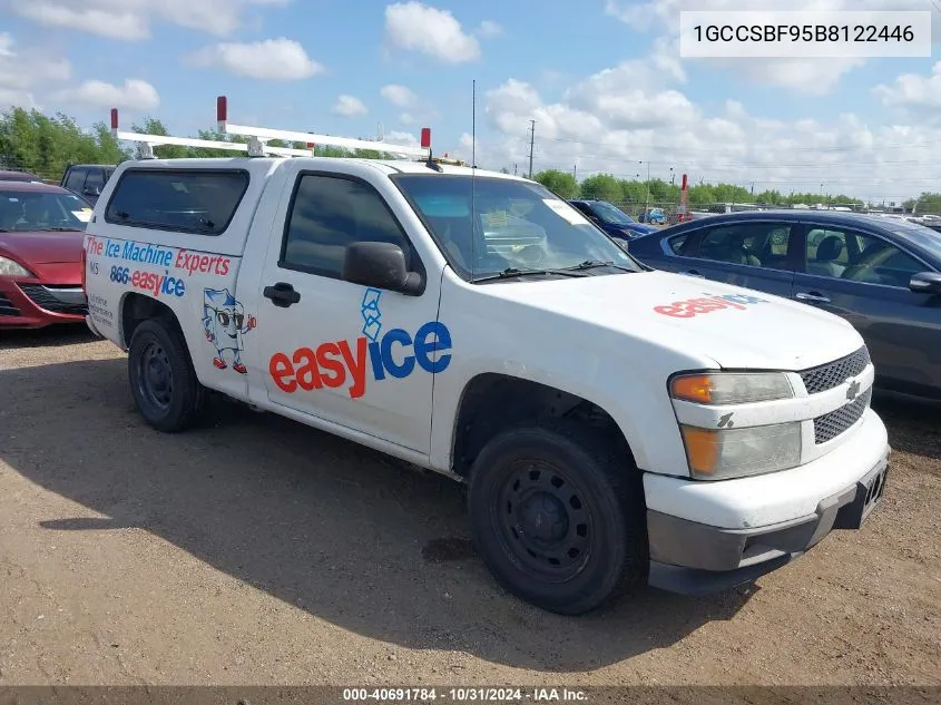 2011 Chevrolet Colorado Work Truck VIN: 1GCCSBF95B8122446 Lot: 40691784