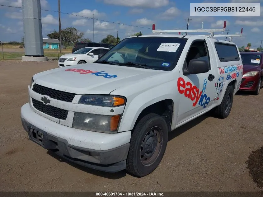 2011 Chevrolet Colorado Work Truck VIN: 1GCCSBF95B8122446 Lot: 40691784