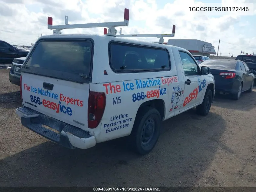 2011 Chevrolet Colorado Work Truck VIN: 1GCCSBF95B8122446 Lot: 40691784