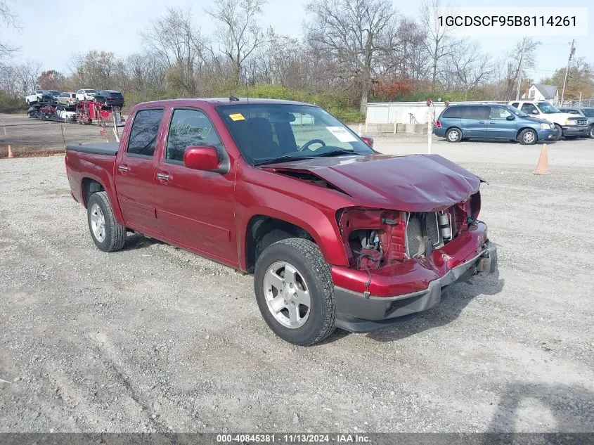 2011 Chevrolet Colorado 1Lt VIN: 1GCDSCF95B8114261 Lot: 40845381