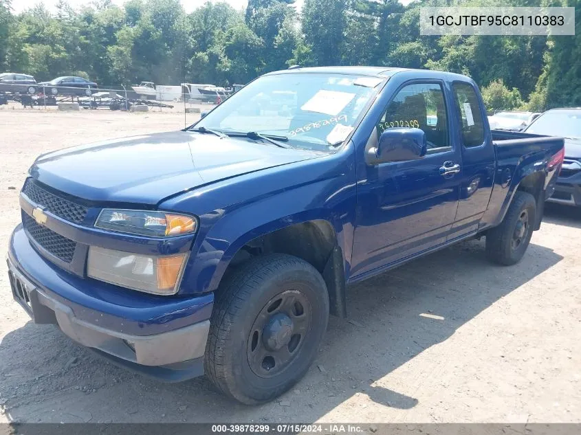 2012 Chevrolet Colorado Work Truck VIN: 1GCJTBF95C8110383 Lot: 39878299