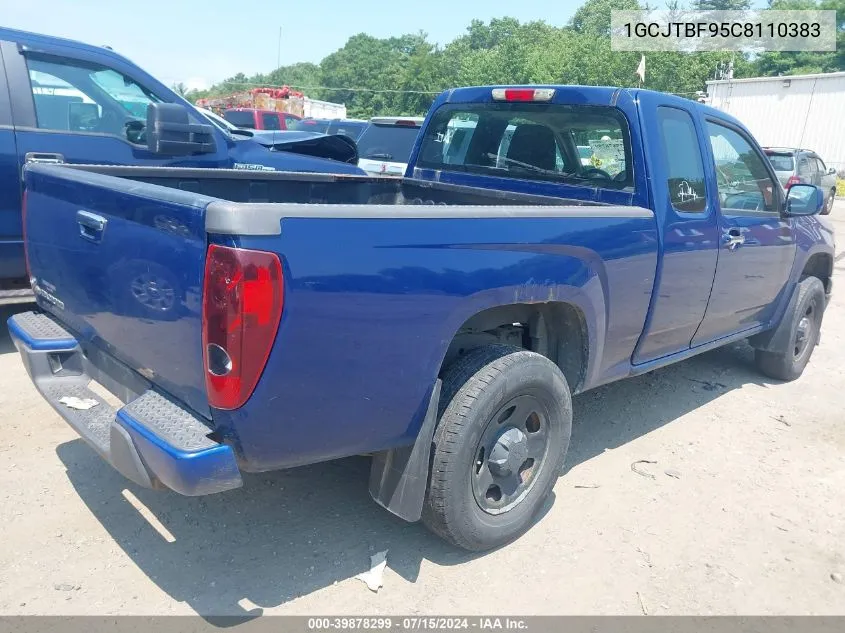 2012 Chevrolet Colorado Work Truck VIN: 1GCJTBF95C8110383 Lot: 39878299