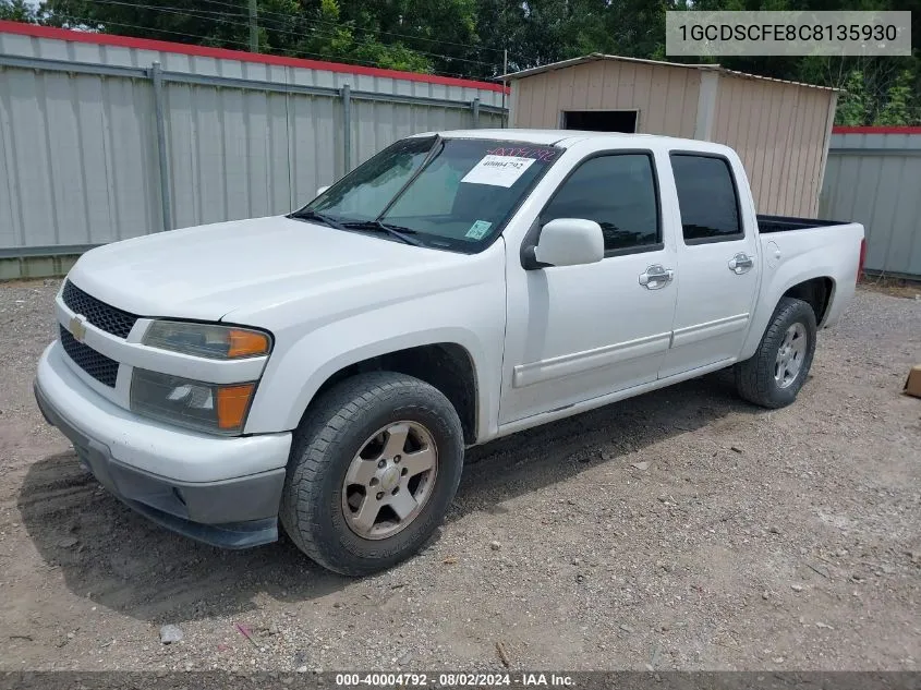 1GCDSCFE8C8135930 2012 Chevrolet Colorado 1Lt