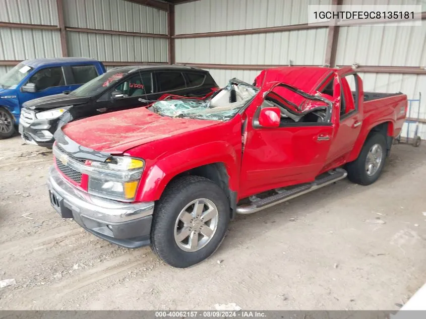 2012 Chevrolet Colorado 2Lt VIN: 1GCHTDFE9C8135181 Lot: 40062157