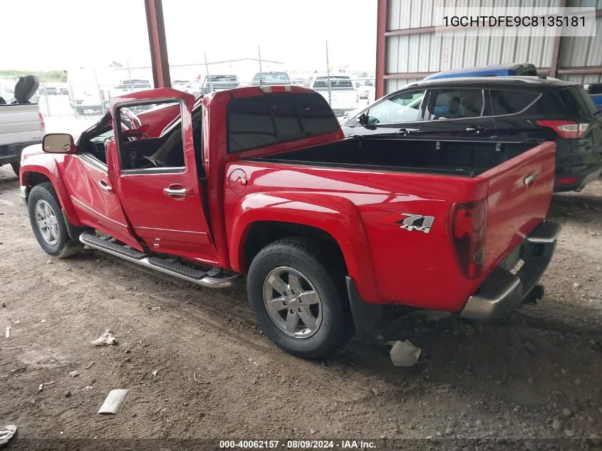 2012 Chevrolet Colorado 2Lt VIN: 1GCHTDFE9C8135181 Lot: 40062157