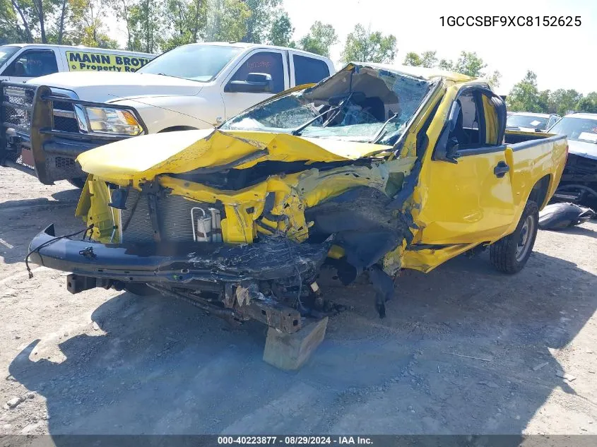 2012 Chevrolet Colorado Work Truck VIN: 1GCCSBF9XC8152625 Lot: 40223877