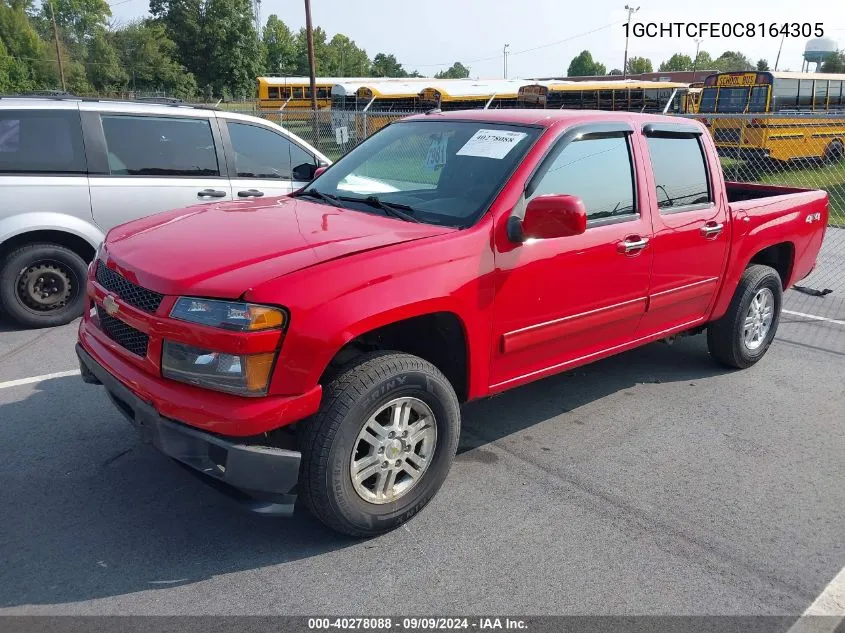 2012 Chevrolet Colorado 1Lt VIN: 1GCHTCFE0C8164305 Lot: 40278088