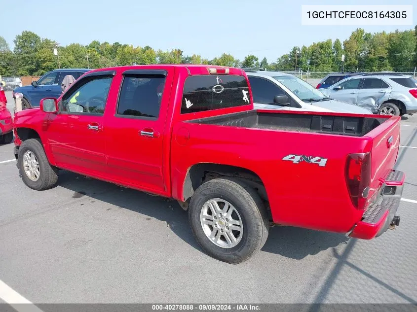 2012 Chevrolet Colorado 1Lt VIN: 1GCHTCFE0C8164305 Lot: 40278088