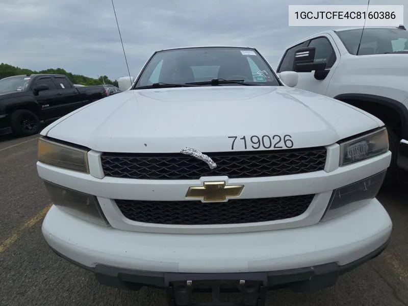 2012 Chevrolet Colorado 1Lt VIN: 1GCJTCFE4C8160386 Lot: 40393837