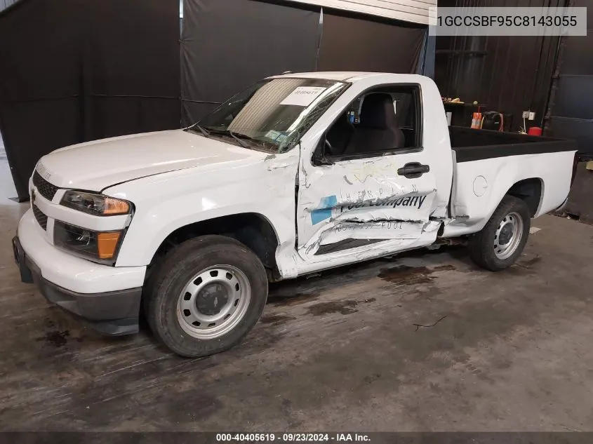 2012 Chevrolet Colorado Work Truck VIN: 1GCCSBF95C8143055 Lot: 40405619