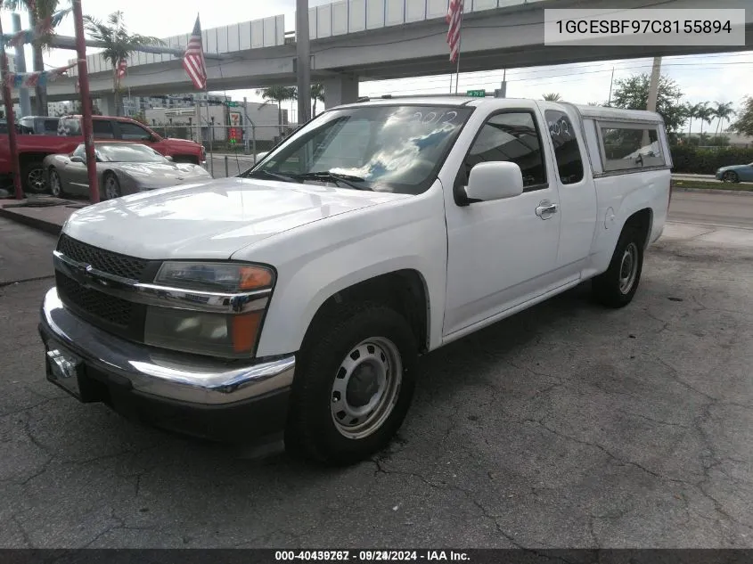 1GCESBF97C8155894 2012 Chevrolet Colorado Work Truck