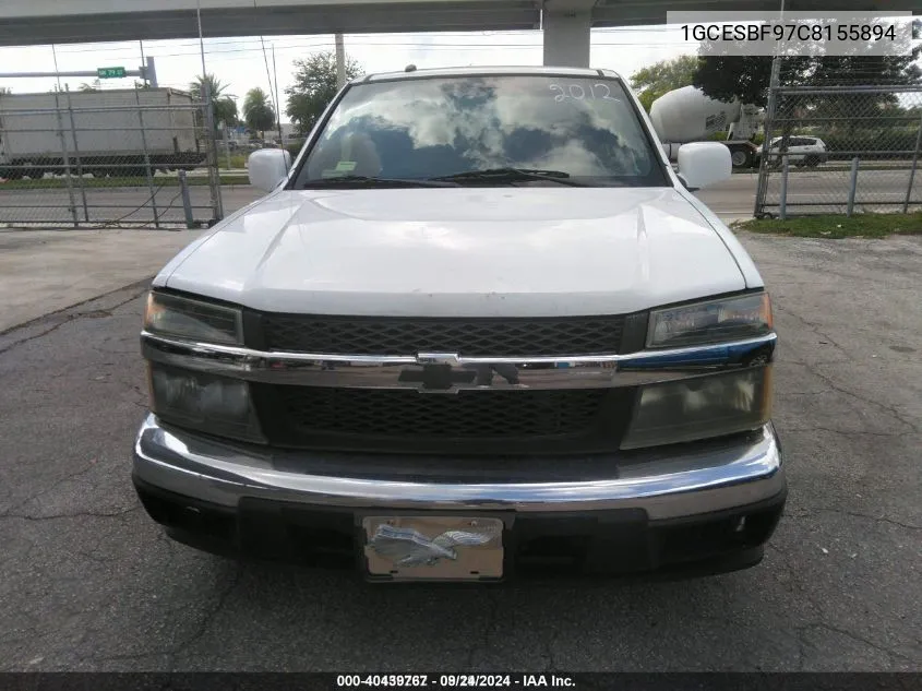 1GCESBF97C8155894 2012 Chevrolet Colorado Work Truck