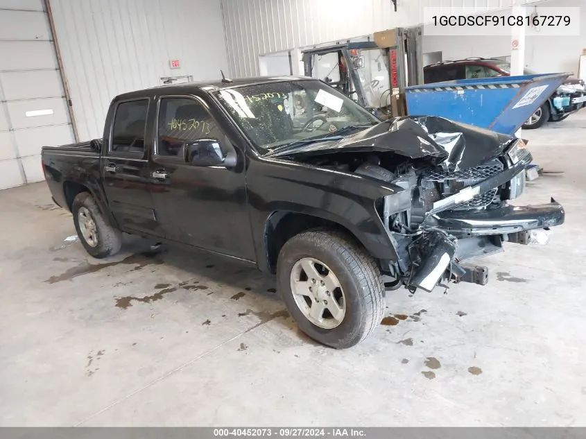 2012 Chevrolet Colorado 1Lt VIN: 1GCDSCF91C8167279 Lot: 40452073