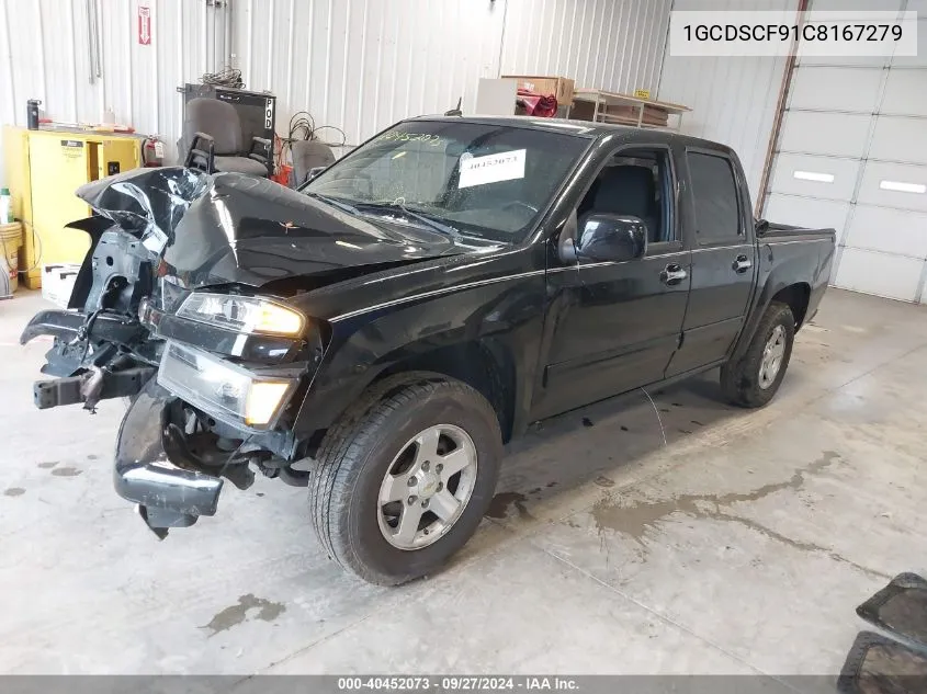 2012 Chevrolet Colorado 1Lt VIN: 1GCDSCF91C8167279 Lot: 40452073