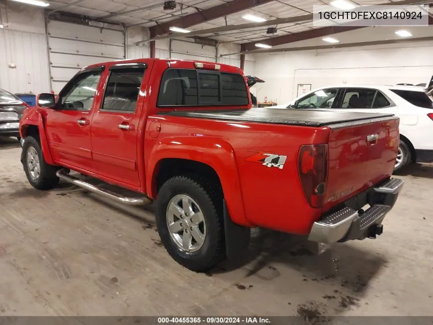 1GCHTDFEXC8140924 2012 Chevrolet Colorado 2Lt