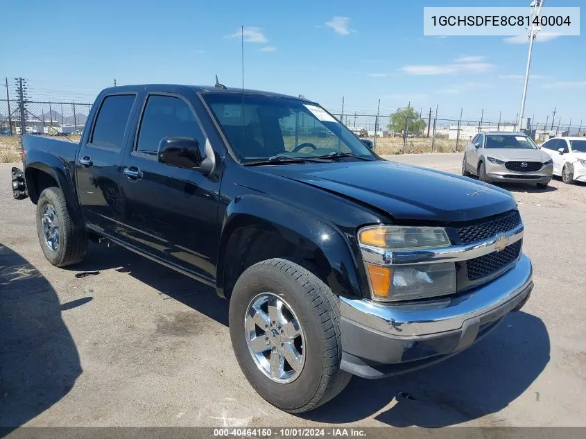 1GCHSDFE8C8140004 2012 Chevrolet Colorado 2Lt