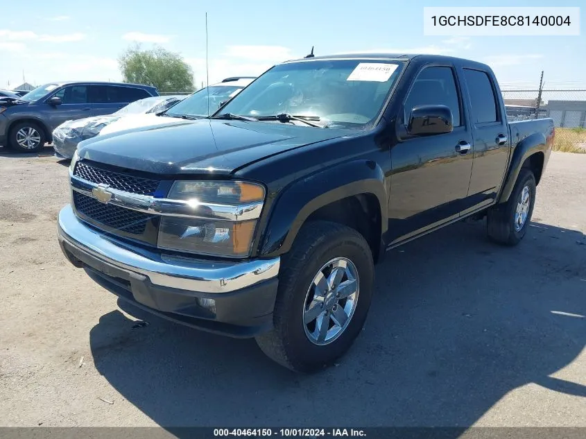 1GCHSDFE8C8140004 2012 Chevrolet Colorado 2Lt