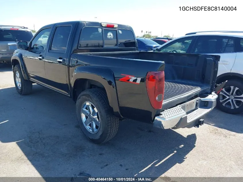 1GCHSDFE8C8140004 2012 Chevrolet Colorado 2Lt