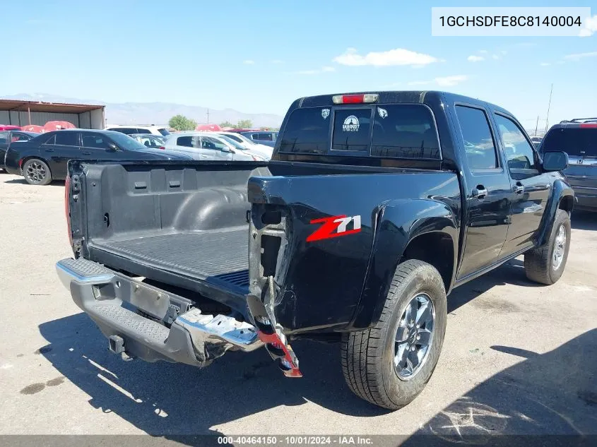 1GCHSDFE8C8140004 2012 Chevrolet Colorado 2Lt