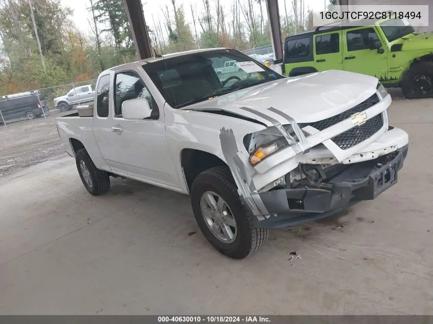 1GCJTCF92C8118494 2012 Chevrolet Colorado 1Lt