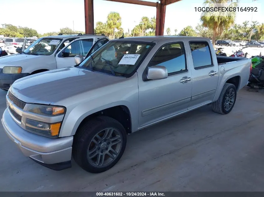 2012 Chevrolet Colorado 1Lt VIN: 1GCDSCFEXC8164992 Lot: 40631602