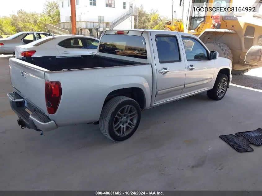 2012 Chevrolet Colorado 1Lt VIN: 1GCDSCFEXC8164992 Lot: 40631602