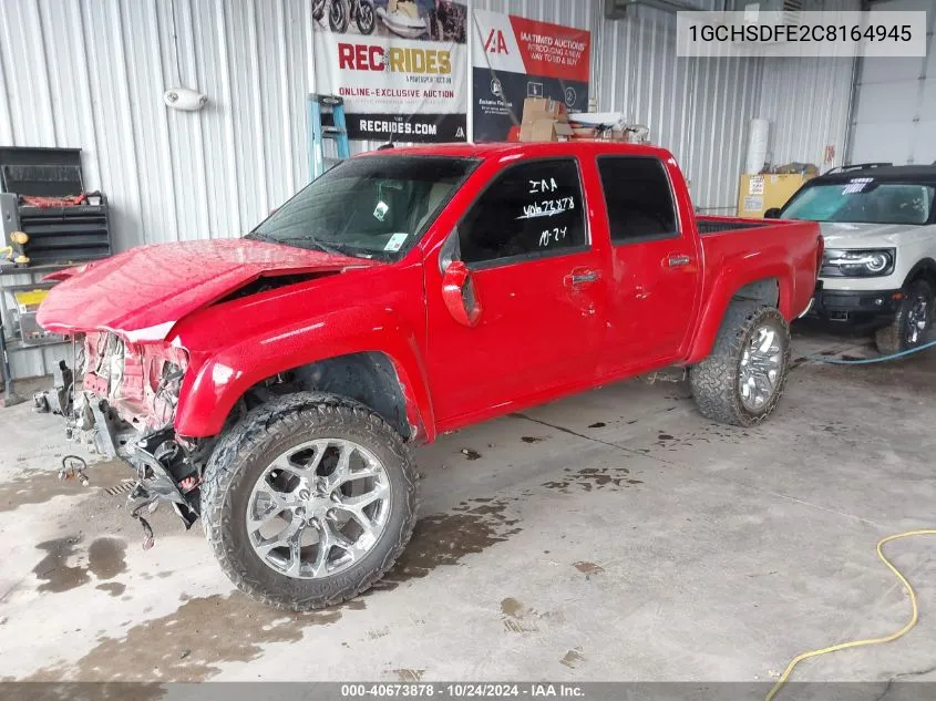 2012 Chevrolet Colorado 2Lt VIN: 1GCHSDFE2C8164945 Lot: 40673878