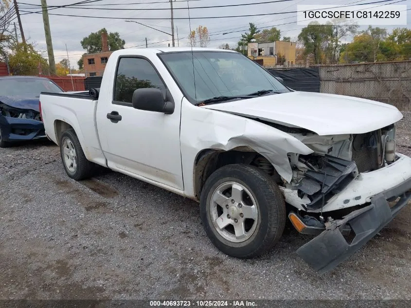 1GCCSCFE1C8142259 2012 Chevrolet Colorado Lt