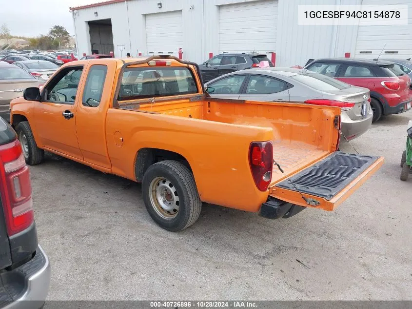 2012 Chevrolet Colorado Work Truck VIN: 1GCESBF94C8154878 Lot: 40726896