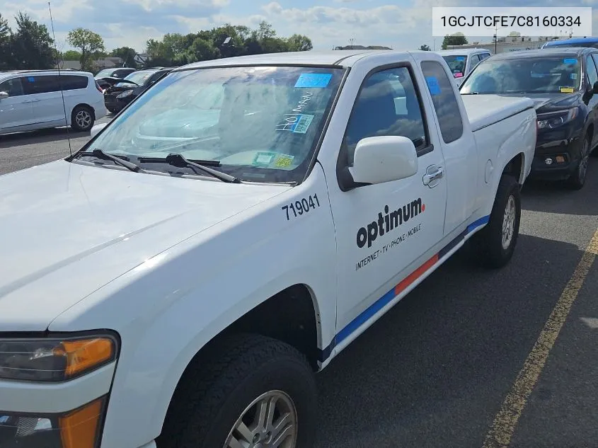 2012 Chevrolet Colorado Lt VIN: 1GCJTCFE7C8160334 Lot: 40775787