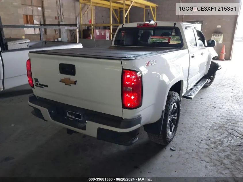 1GCGTCE3XF1215351 2015 Chevrolet Colorado Z71