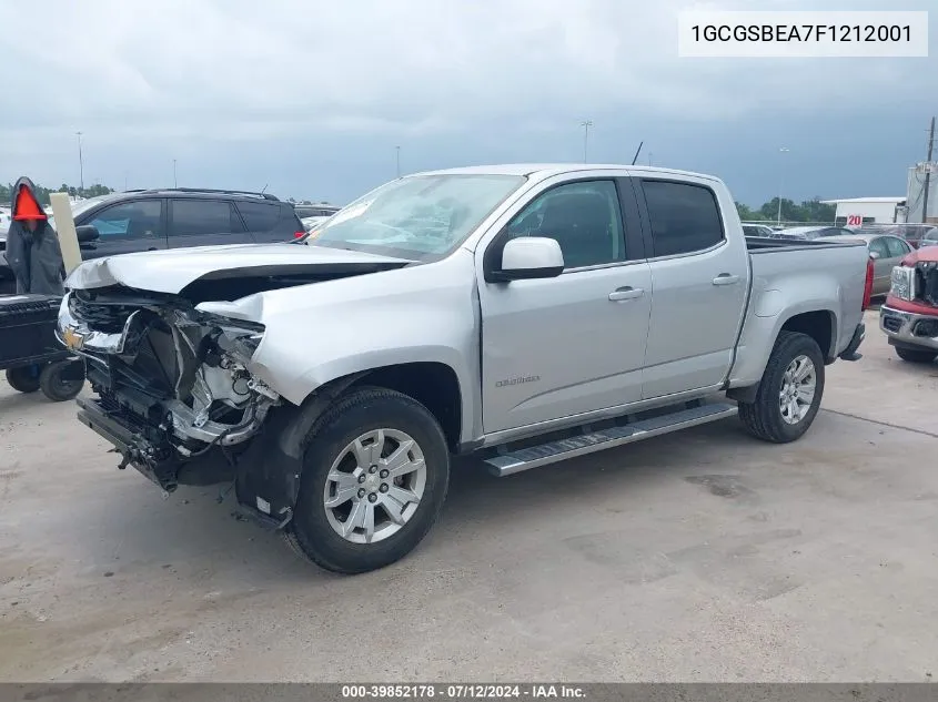 1GCGSBEA7F1212001 2015 Chevrolet Colorado Lt