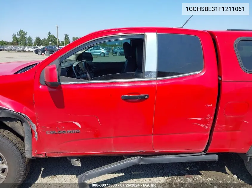 2015 Chevrolet Colorado Lt VIN: 1GCHSBE31F1211061 Lot: 39973000