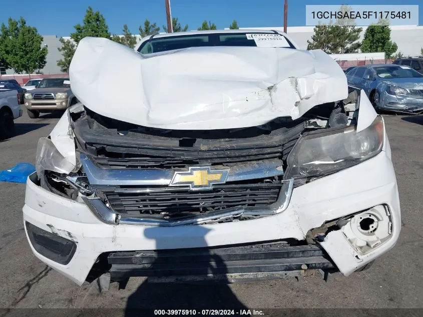 1GCHSAEA5F1175481 2015 Chevrolet Colorado Wt