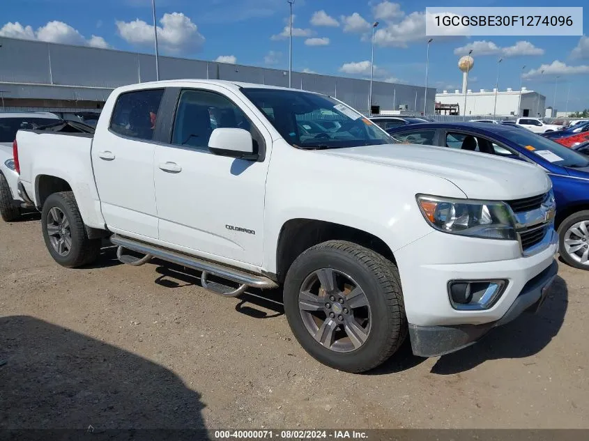 2015 Chevrolet Colorado Lt VIN: 1GCGSBE30F1274096 Lot: 40000071