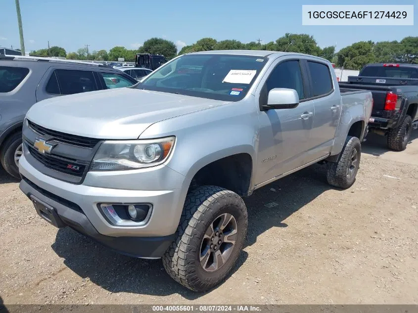 2015 Chevrolet Colorado Z71 VIN: 1GCGSCEA6F1274429 Lot: 40055601