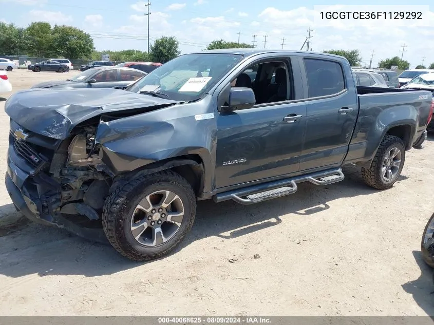 2015 Chevrolet Colorado Z71 VIN: 1GCGTCE36F1129292 Lot: 40068625