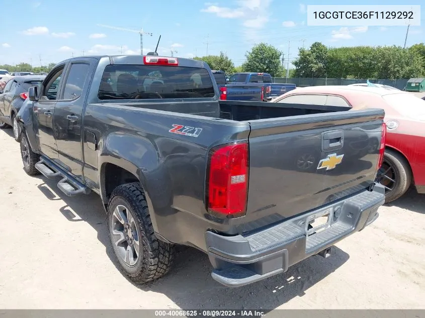 2015 Chevrolet Colorado Z71 VIN: 1GCGTCE36F1129292 Lot: 40068625