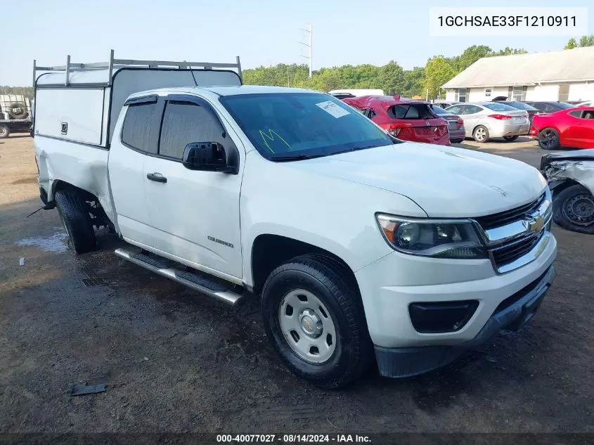 2015 Chevrolet Colorado Wt VIN: 1GCHSAE33F1210911 Lot: 40077027