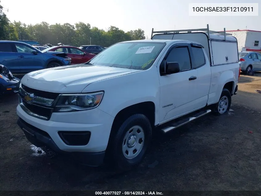 1GCHSAE33F1210911 2015 Chevrolet Colorado Wt