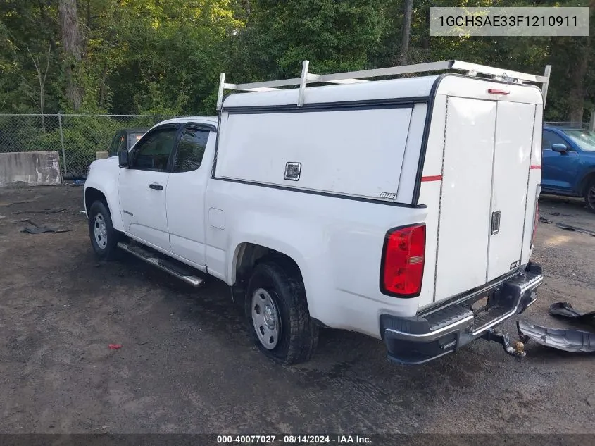 1GCHSAE33F1210911 2015 Chevrolet Colorado Wt