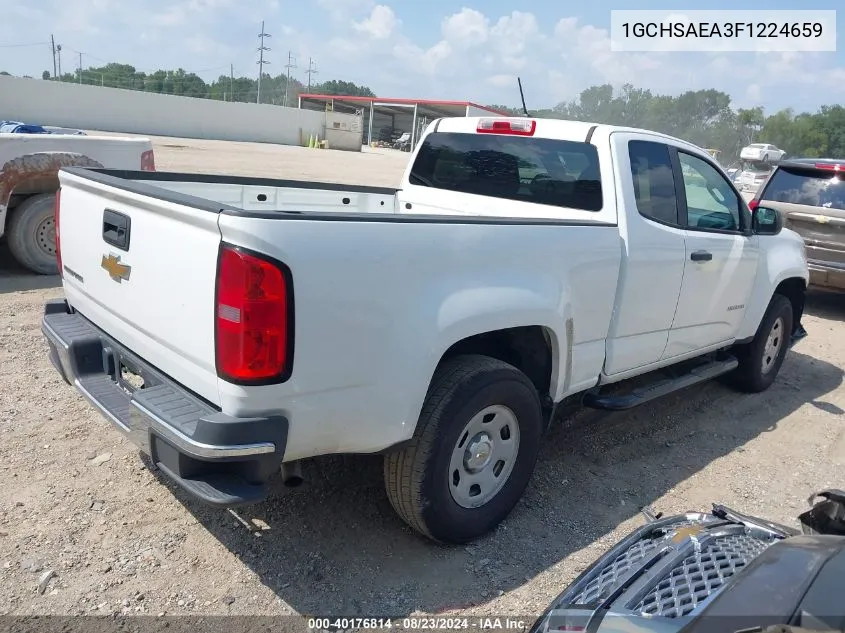 2015 Chevrolet Colorado Wt VIN: 1GCHSAEA3F1224659 Lot: 40176814