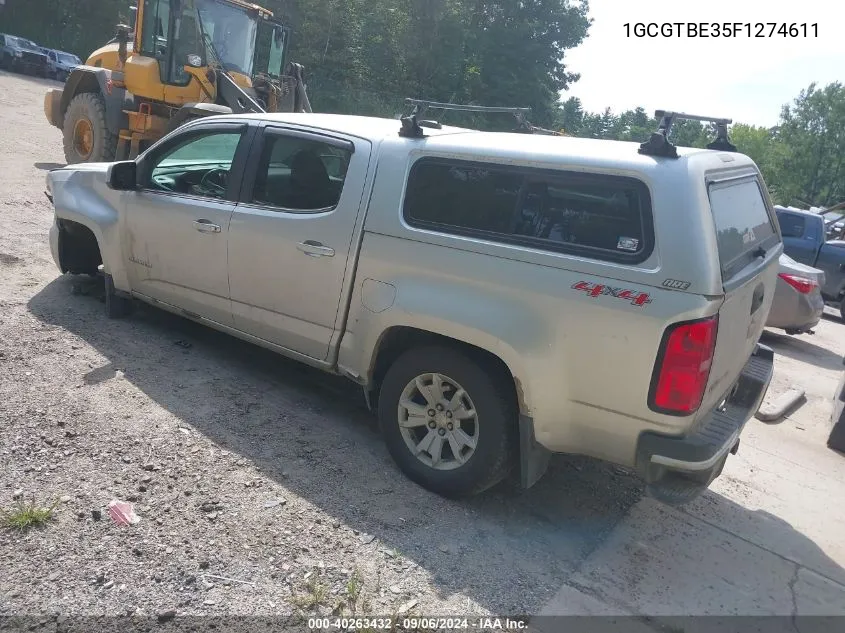 1GCGTBE35F1274611 2015 Chevrolet Colorado Lt