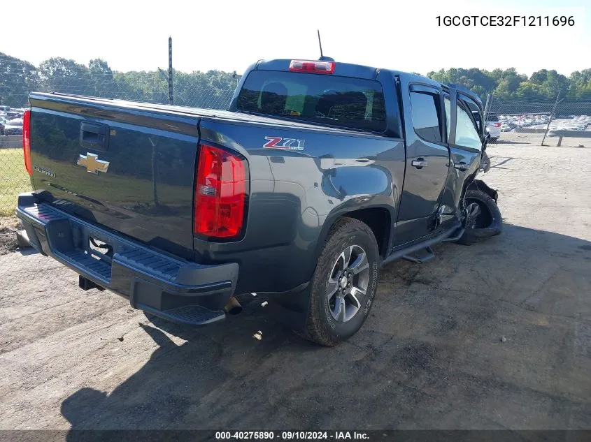 2015 Chevrolet Colorado Z71 VIN: 1GCGTCE32F1211696 Lot: 40275890