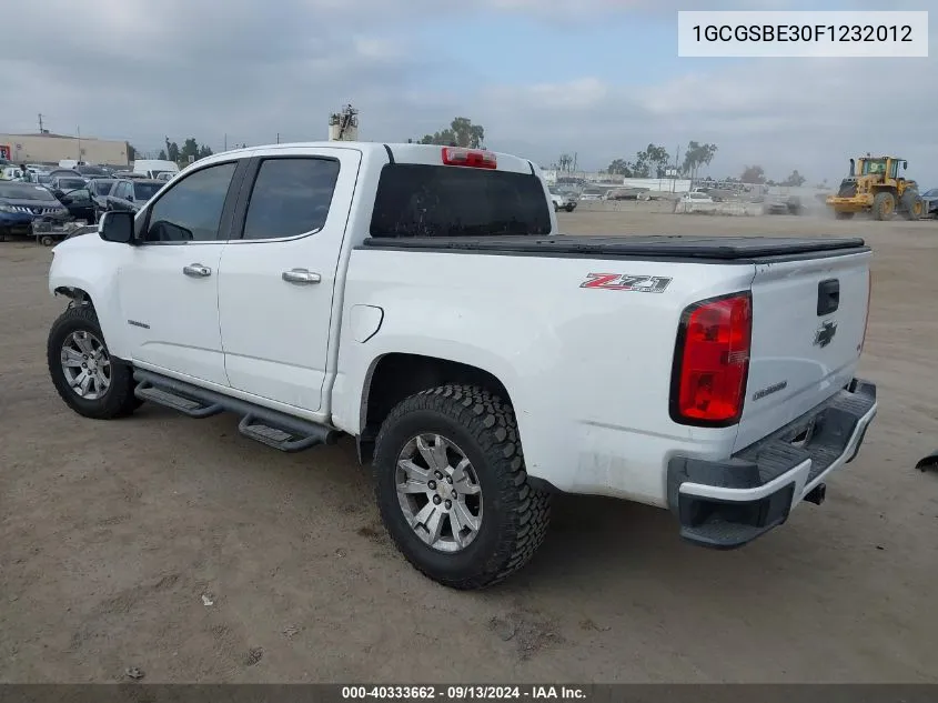 1GCGSBE30F1232012 2015 Chevrolet Colorado Lt