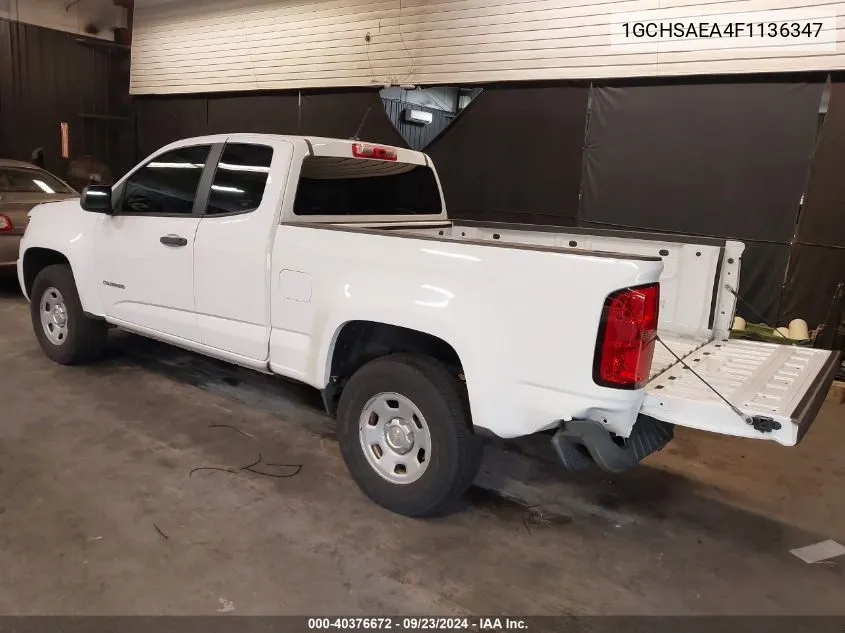 1GCHSAEA4F1136347 2015 Chevrolet Colorado Wt