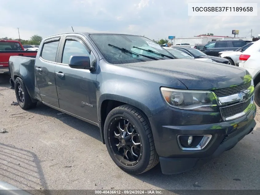 2015 Chevrolet Colorado Lt VIN: 1GCGSBE37F1189658 Lot: 40436612