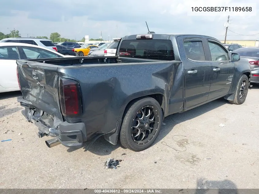 2015 Chevrolet Colorado Lt VIN: 1GCGSBE37F1189658 Lot: 40436612