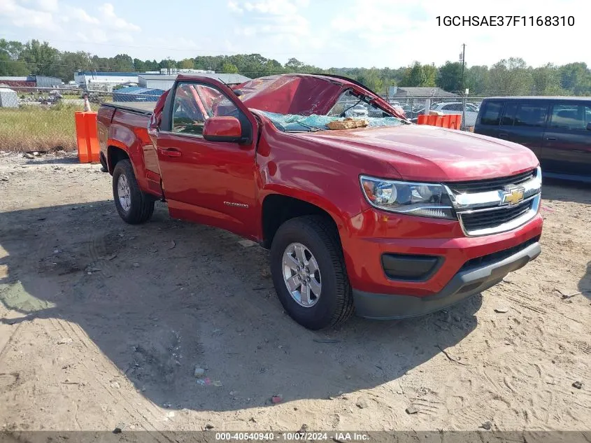 2015 Chevrolet Colorado Wt VIN: 1GCHSAE37F1168310 Lot: 40540940